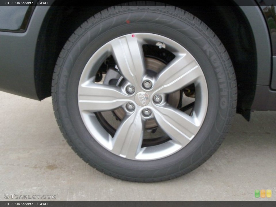 2012 Kia Sorento EX AWD Wheel and Tire Photo #55181793