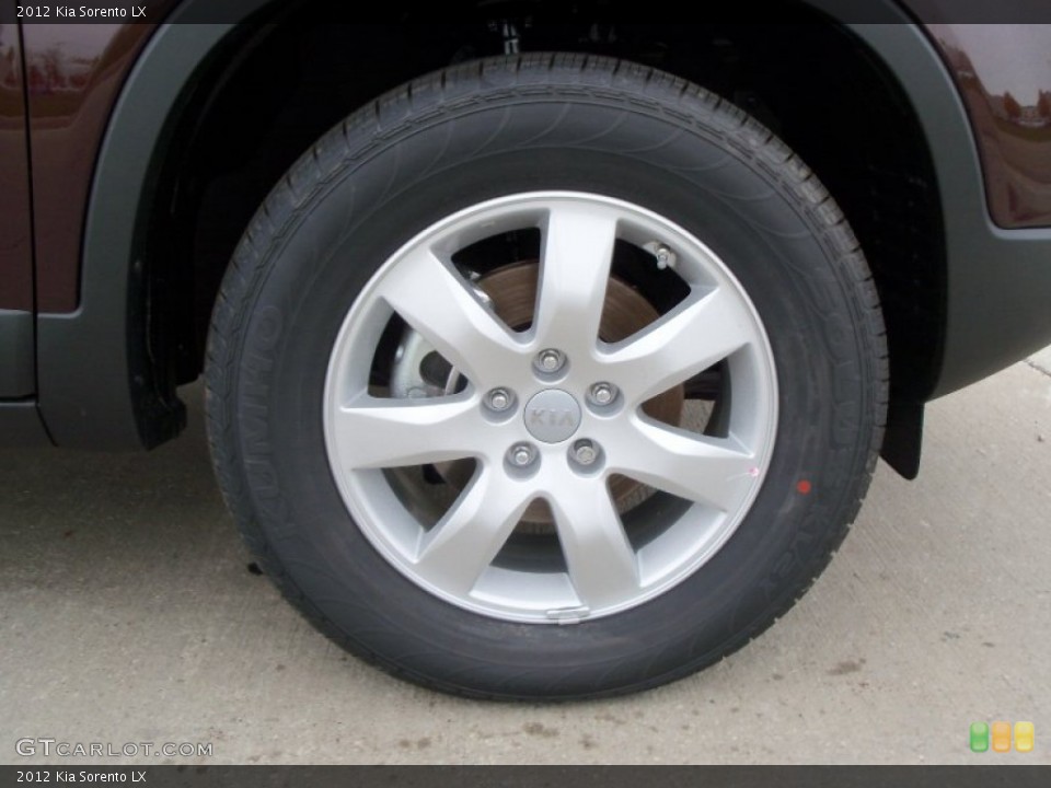 2012 Kia Sorento LX Wheel and Tire Photo #55182258