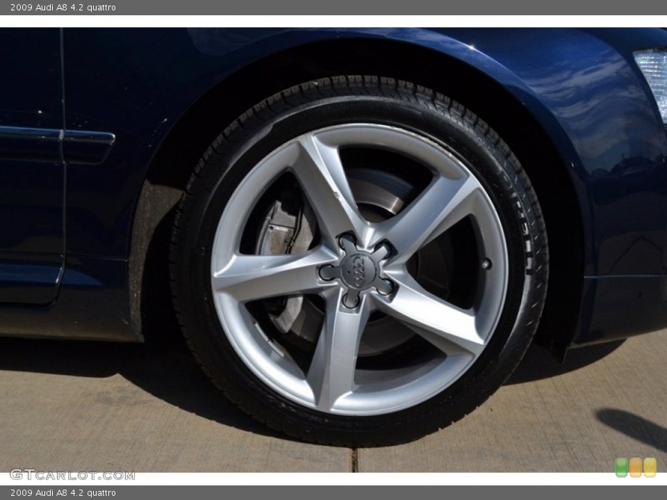 2009 Audi A8 4.2 quattro Wheel and Tire Photo #55187220