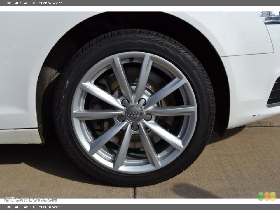 2009 Audi A6 3.0T quattro Sedan Wheel and Tire Photo #55187487