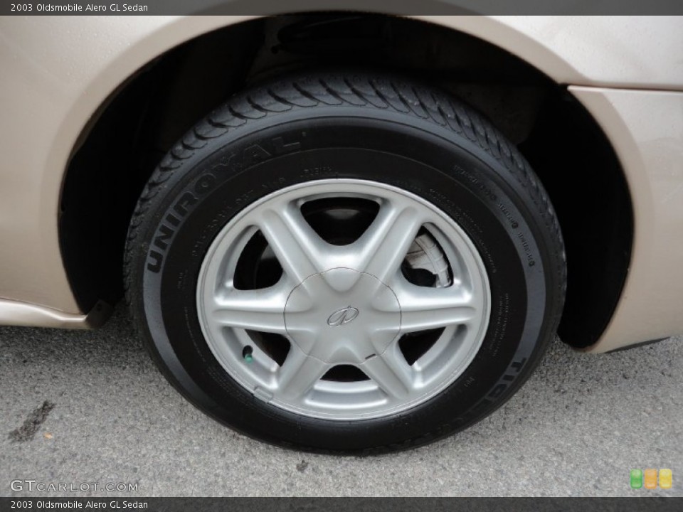 2003 Oldsmobile Alero GL Sedan Wheel and Tire Photo #55187955