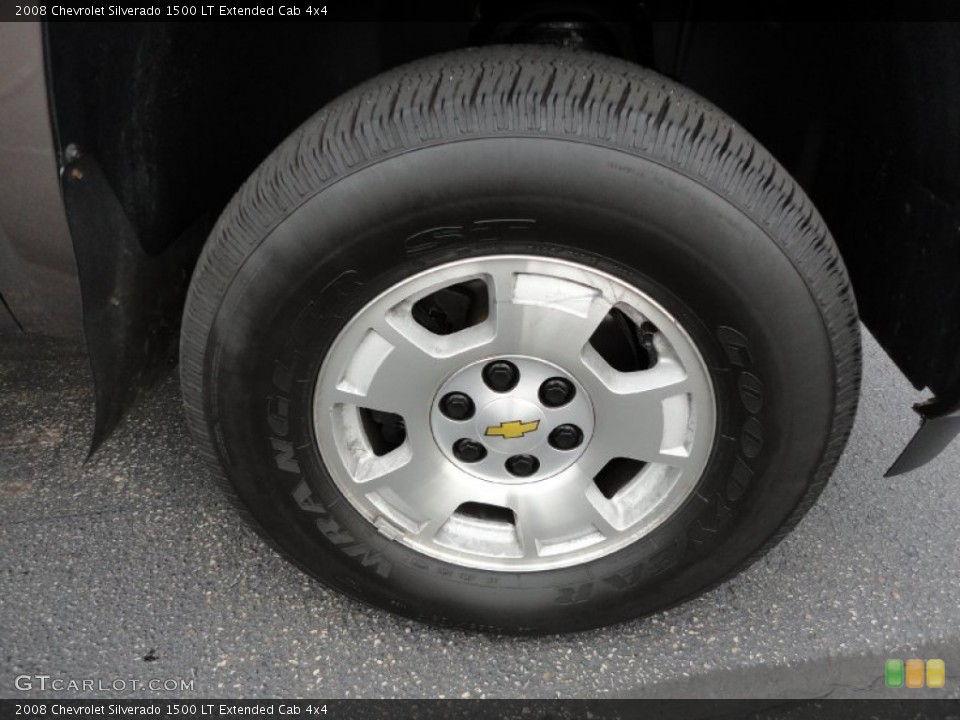 2008 Chevrolet Silverado 1500 LT Extended Cab 4x4 Wheel and Tire Photo #55188213