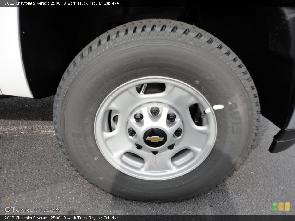 2012 Chevrolet Silverado 2500HD Work Truck Regular Cab 4x4 Wheel and Tire Photo #55189400