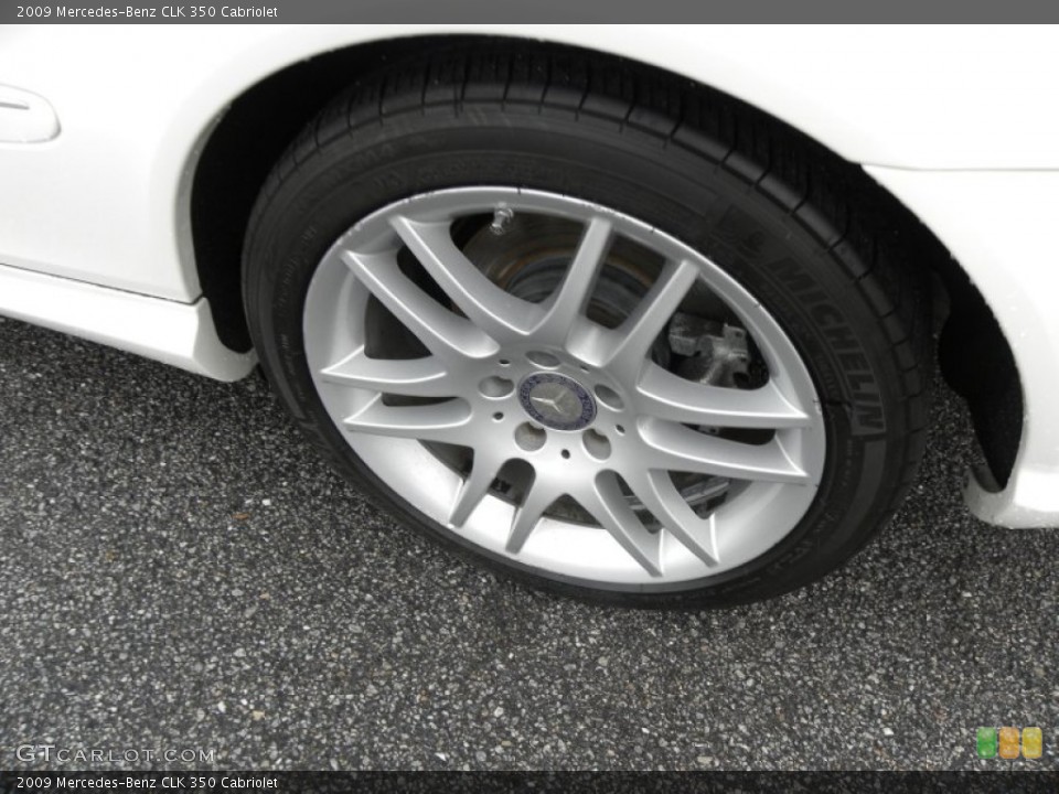 2009 Mercedes-Benz CLK 350 Cabriolet Wheel and Tire Photo #55189671