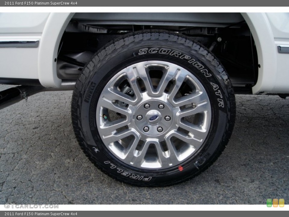 2011 Ford F150 Platinum SuperCrew 4x4 Wheel and Tire Photo #55194411
