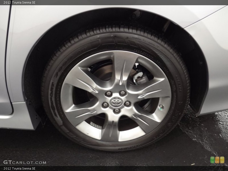 2012 Toyota Sienna SE Wheel and Tire Photo #55203354