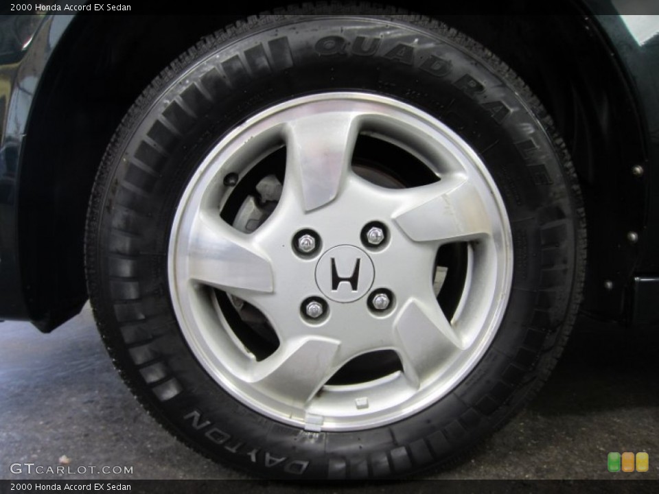 2000 Honda Accord EX Sedan Wheel and Tire Photo #55203426