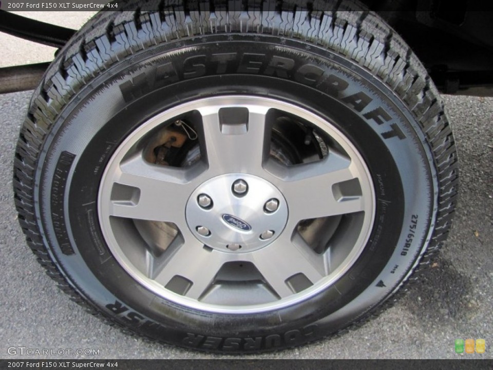 2007 Ford F150 XLT SuperCrew 4x4 Wheel and Tire Photo #55207746