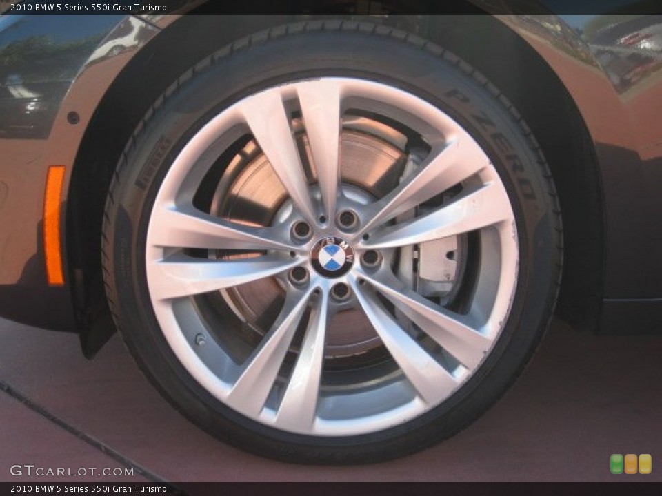 2010 BMW 5 Series 550i Gran Turismo Wheel and Tire Photo #55213003