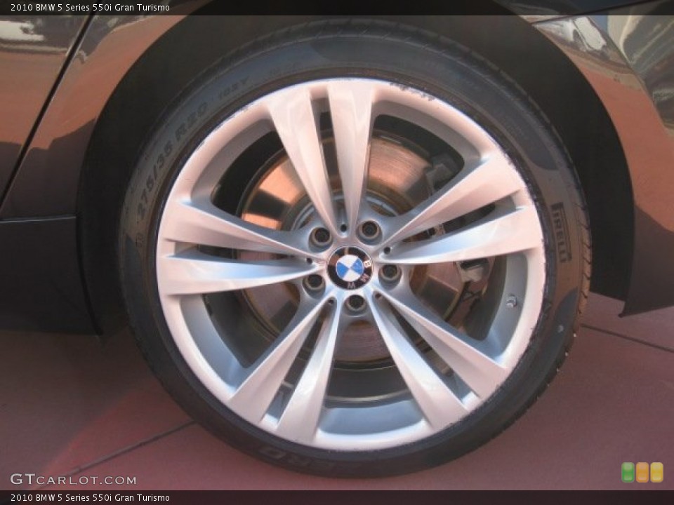 2010 BMW 5 Series 550i Gran Turismo Wheel and Tire Photo #55213012