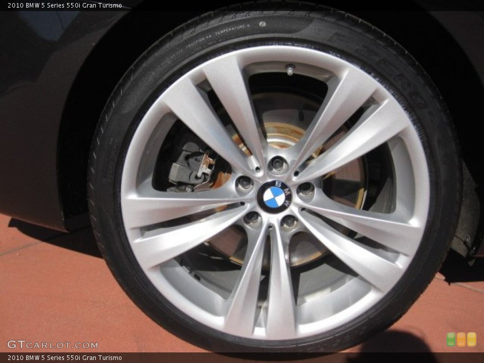 2010 BMW 5 Series 550i Gran Turismo Wheel and Tire Photo #55213021