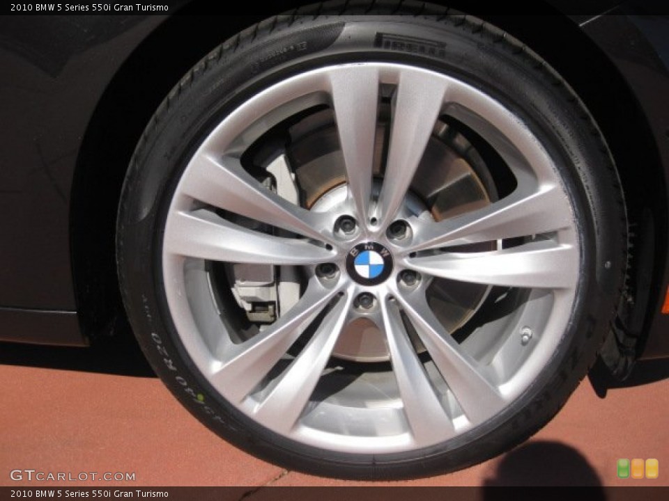 2010 BMW 5 Series 550i Gran Turismo Wheel and Tire Photo #55213030