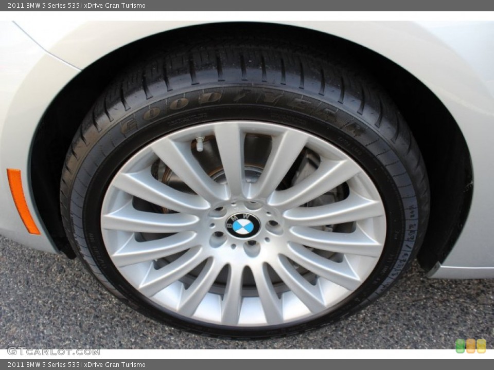 2011 BMW 5 Series 535i xDrive Gran Turismo Wheel and Tire Photo #55213600