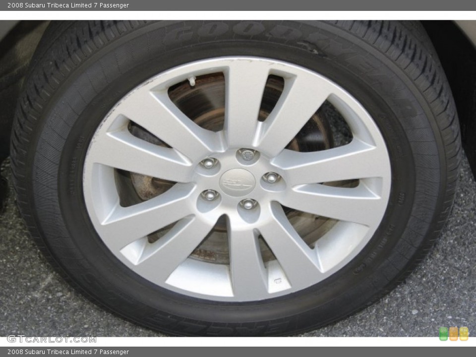 2008 Subaru Tribeca Limited 7 Passenger Wheel and Tire Photo #55228078