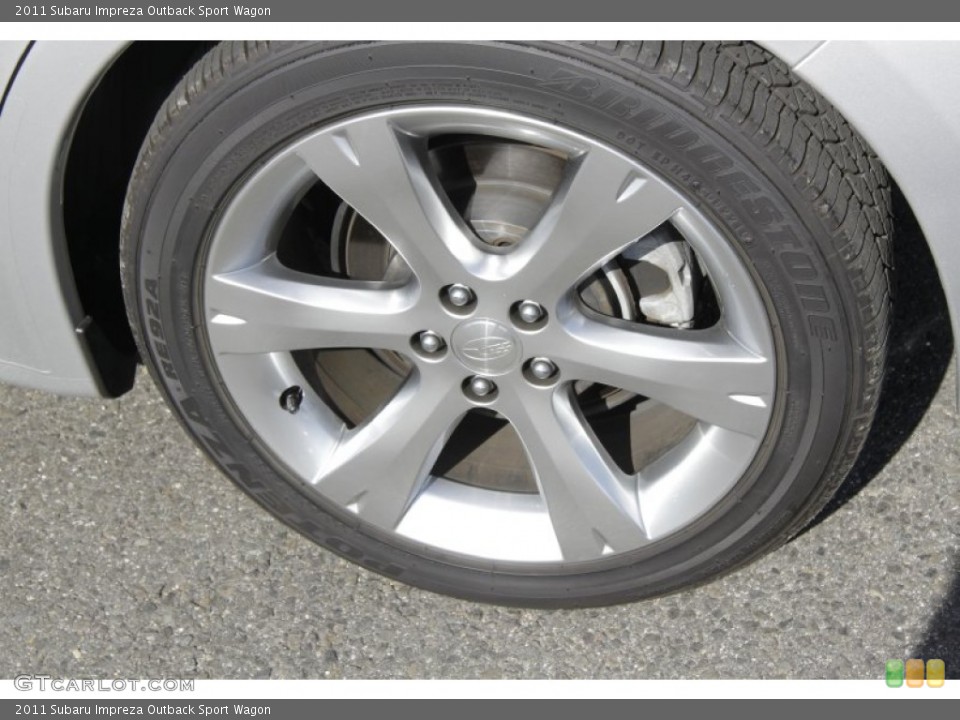 2011 Subaru Impreza Outback Sport Wagon Wheel and Tire Photo #55228309