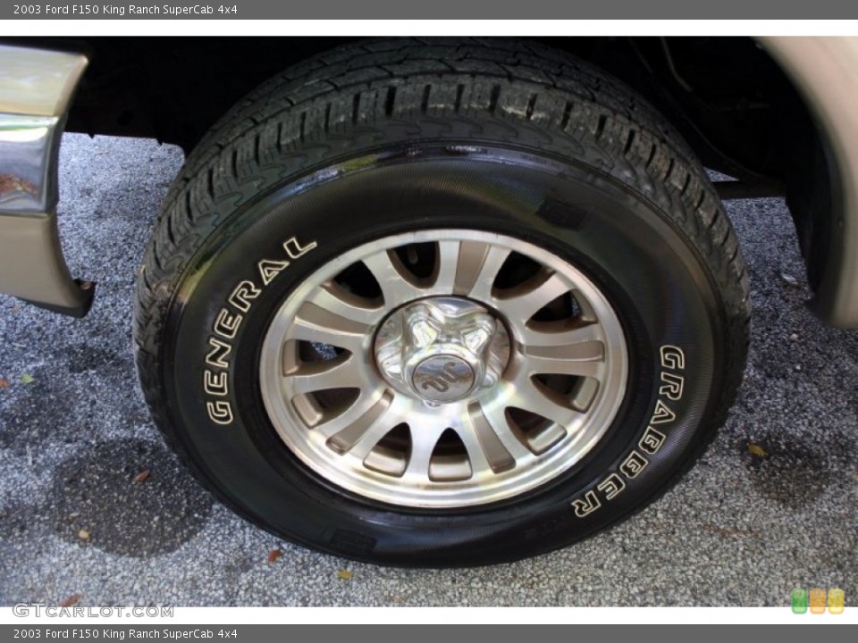 2003 Ford F150 King Ranch SuperCab 4x4 Wheel and Tire Photo #55231549