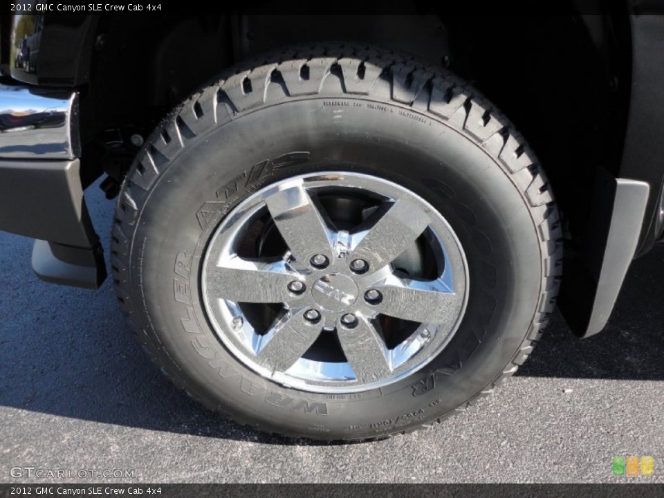 2012 GMC Canyon SLE Crew Cab 4x4 Wheel and Tire Photo #55233562