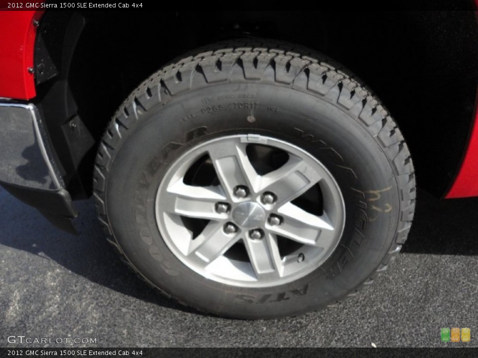 2012 GMC Sierra 1500 SLE Extended Cab 4x4 Wheel and Tire Photo #55233802