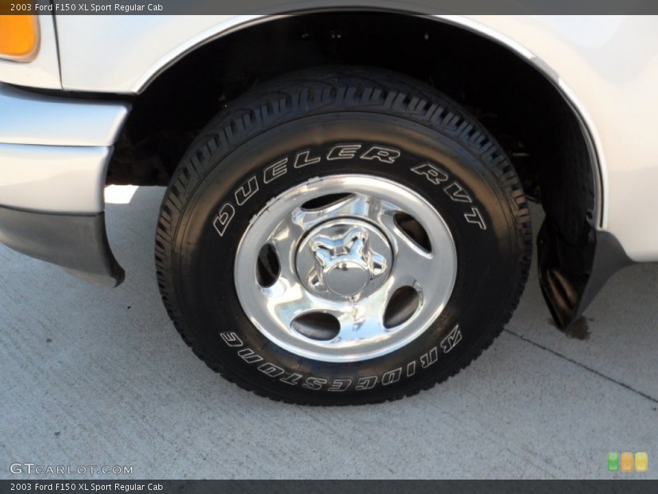2003 Ford F150 XL Sport Regular Cab Wheel and Tire Photo #55240831
