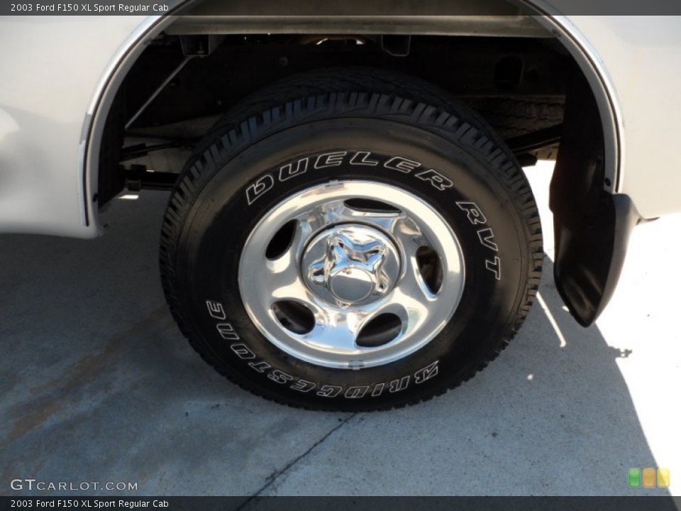 2003 Ford F150 XL Sport Regular Cab Wheel and Tire Photo #55240840