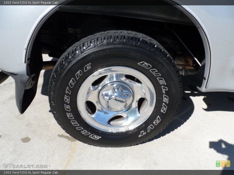 2003 Ford F150 XL Sport Regular Cab Wheel and Tire Photo #55240849