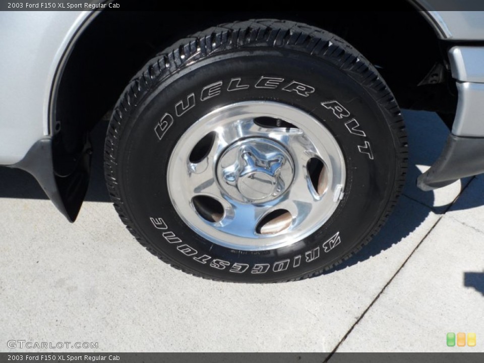 2003 Ford F150 XL Sport Regular Cab Wheel and Tire Photo #55240861