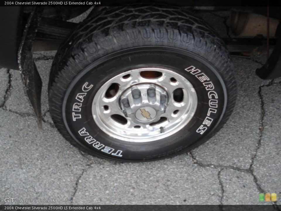 2004 Chevrolet Silverado 2500HD LS Extended Cab 4x4 Wheel and Tire Photo #55257889