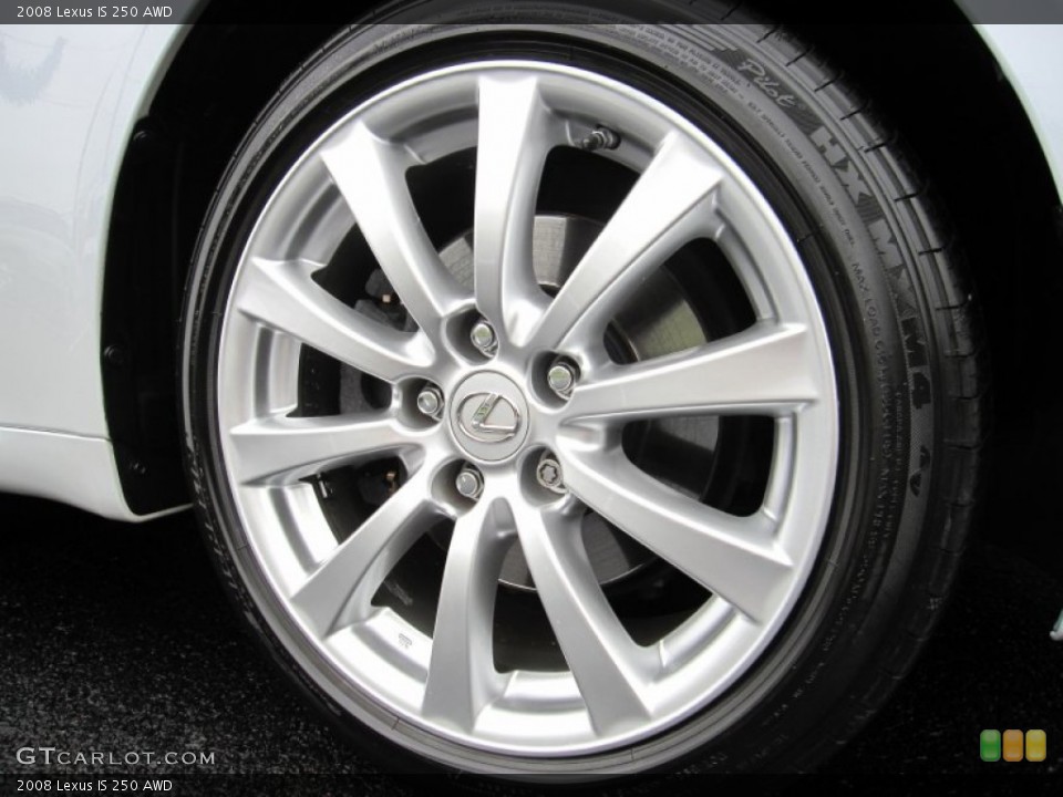 2008 Lexus IS 250 AWD Wheel and Tire Photo #55262452
