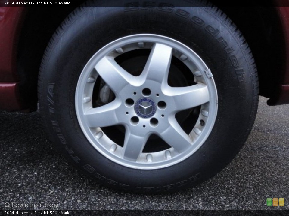 2004 Mercedes-Benz ML 500 4Matic Wheel and Tire Photo #55267072
