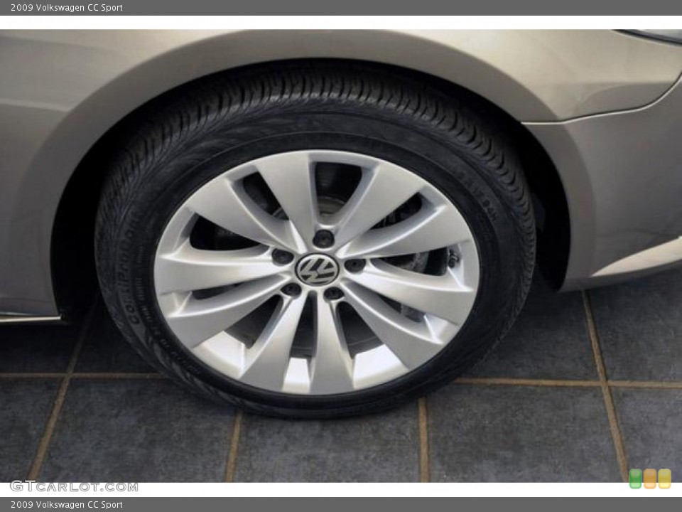 2009 Volkswagen CC Sport Wheel and Tire Photo #55269370