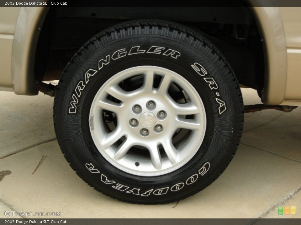 2003 Dodge Dakota SLT Club Cab Wheel and Tire Photo #55272359