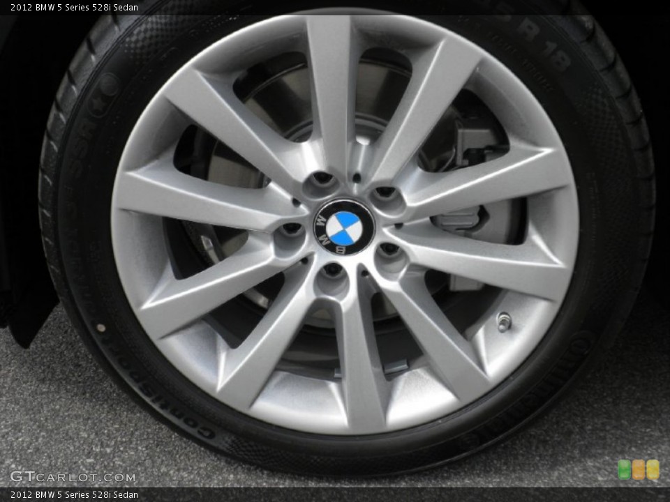 2012 BMW 5 Series 528i Sedan Wheel and Tire Photo #55276596