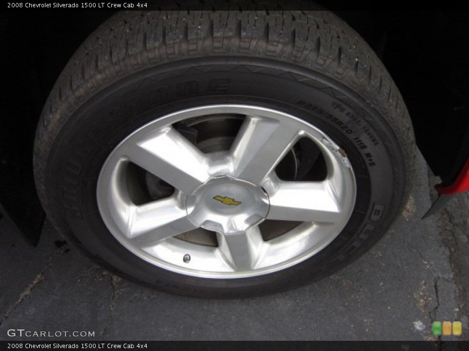 2008 Chevrolet Silverado 1500 LT Crew Cab 4x4 Wheel and Tire Photo #55278518