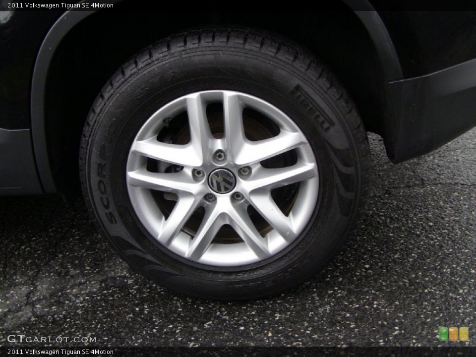 2011 Volkswagen Tiguan SE 4Motion Wheel and Tire Photo #55295350
