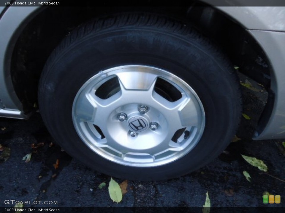 2003 Honda Civic Hybrid Sedan Wheel and Tire Photo #55315849