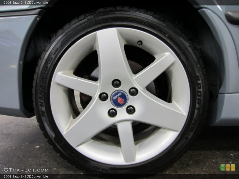 2003 Saab 9-3 SE Convertible Wheel and Tire Photo #55315933