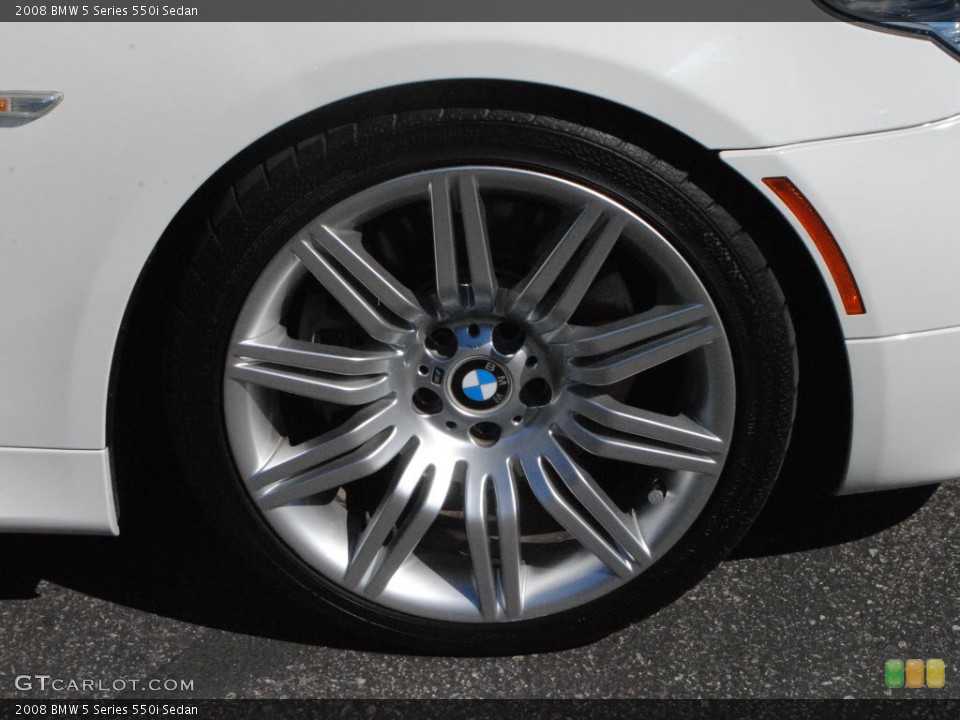 2008 BMW 5 Series 550i Sedan Wheel and Tire Photo #55321897