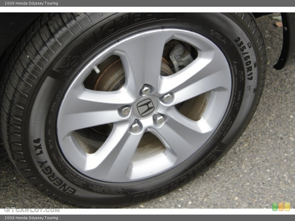 2009 Honda Odyssey Touring Wheel and Tire Photo #55337513