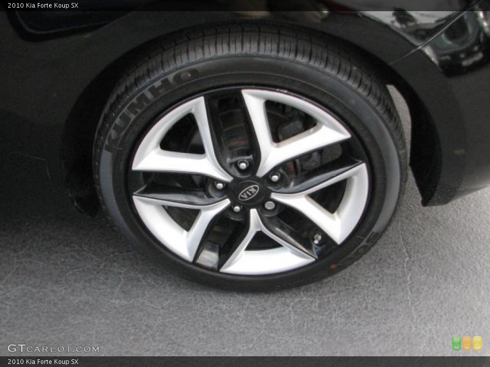 2010 Kia Forte Koup SX Wheel and Tire Photo #55340071