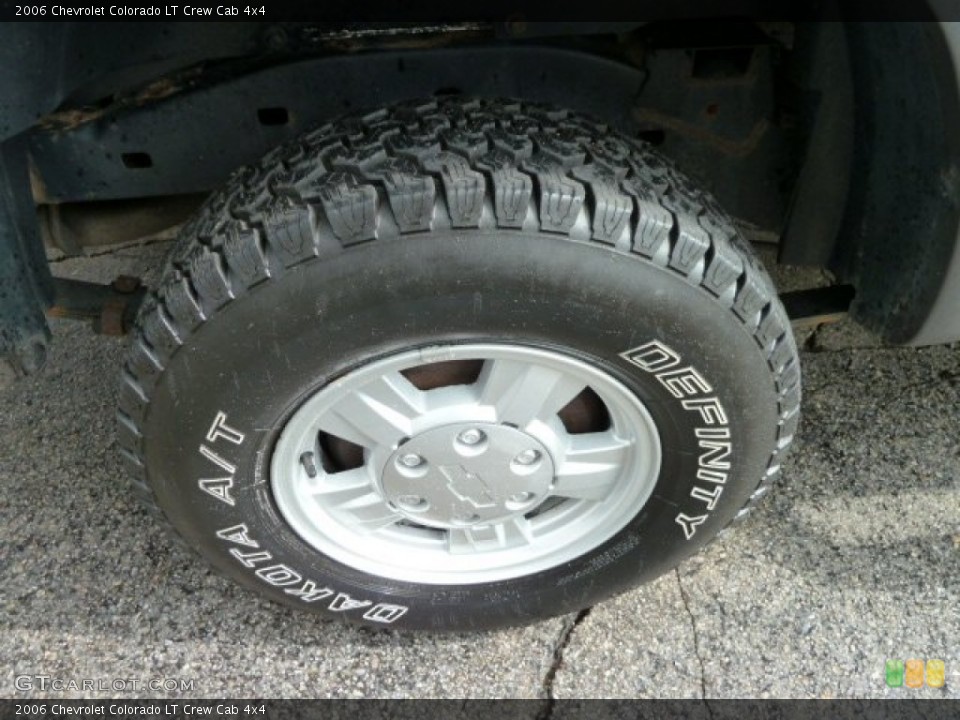 2006 Chevrolet Colorado LT Crew Cab 4x4 Wheel and Tire Photo #55342247