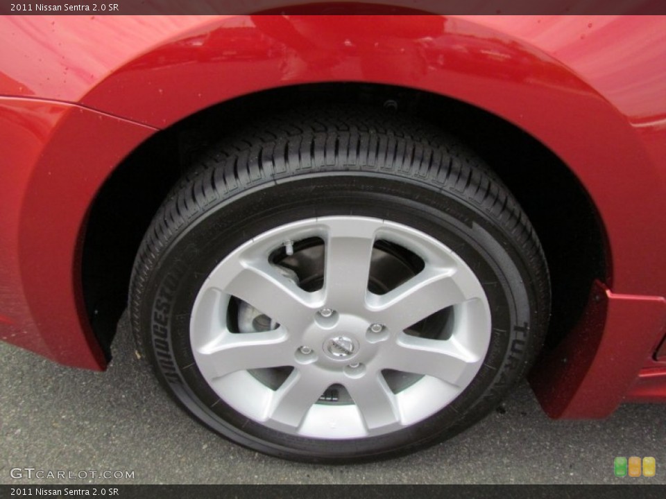 2011 Nissan Sentra 2.0 SR Wheel and Tire Photo #55343741