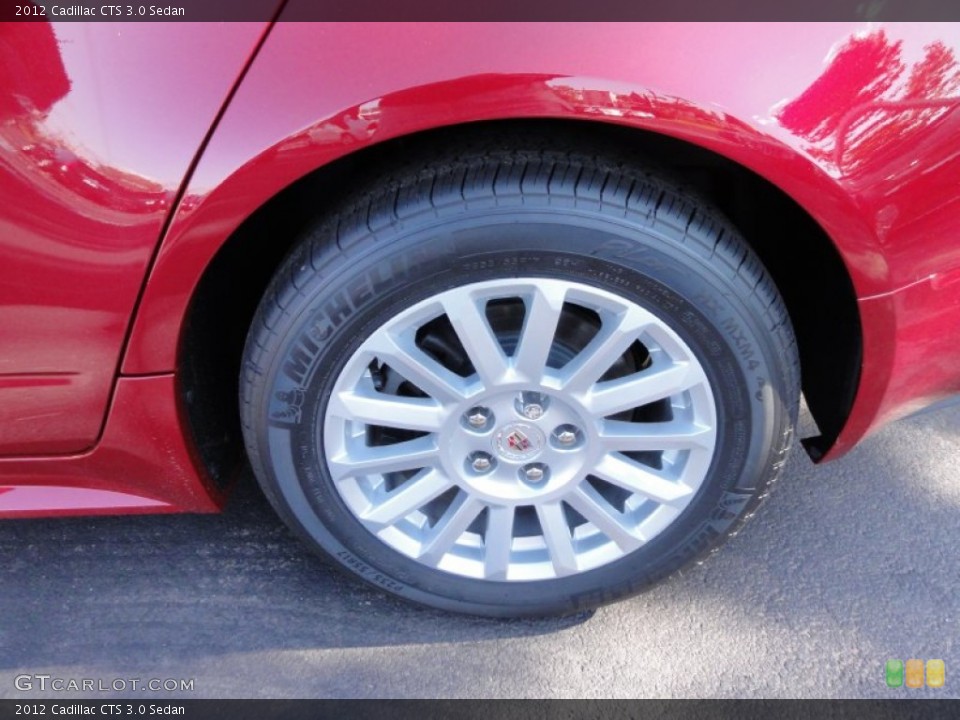 2012 Cadillac CTS 3.0 Sedan Wheel and Tire Photo #55361537