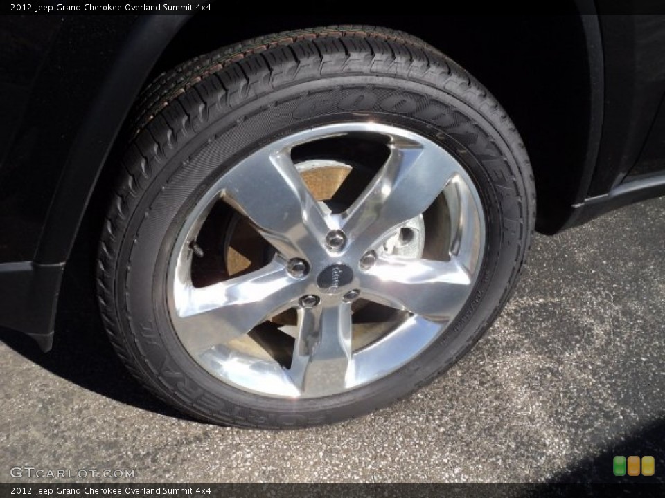 2012 Jeep Grand Cherokee Overland Summit 4x4 Wheel and Tire Photo #55368105