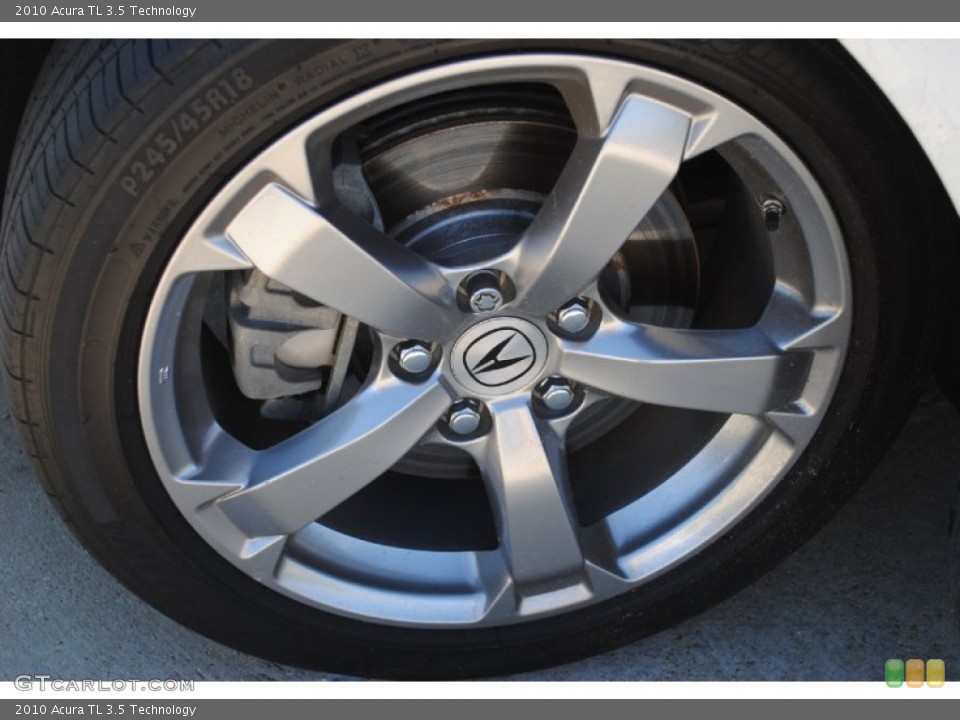 2010 Acura TL 3.5 Technology Wheel and Tire Photo #55377685