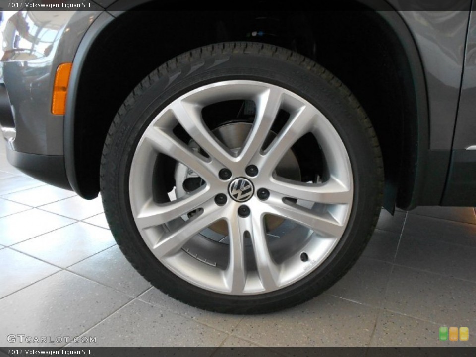 2012 Volkswagen Tiguan SEL Wheel and Tire Photo #55378800