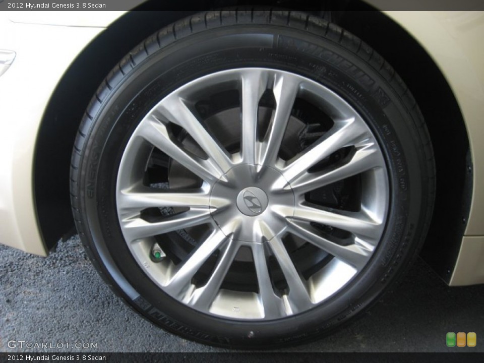 2012 Hyundai Genesis 3.8 Sedan Wheel and Tire Photo #55382658