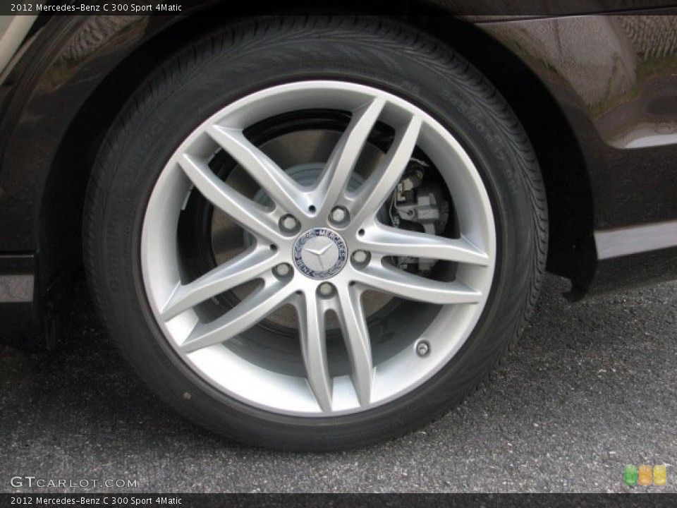 2012 Mercedes-Benz C 300 Sport 4Matic Wheel and Tire Photo #55389999
