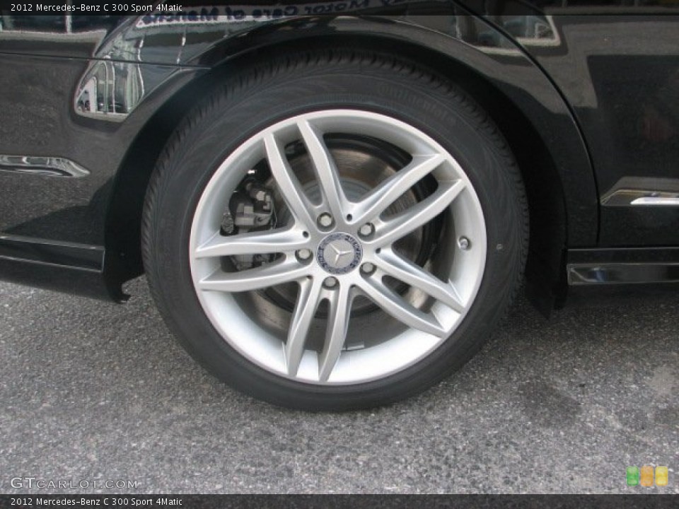 2012 Mercedes-Benz C 300 Sport 4Matic Wheel and Tire Photo #55390080