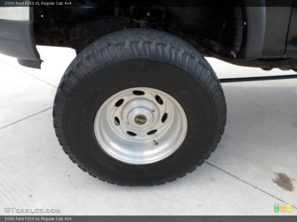 2000 Ford F150 XL Regular Cab 4x4 Wheel and Tire Photo #55393366