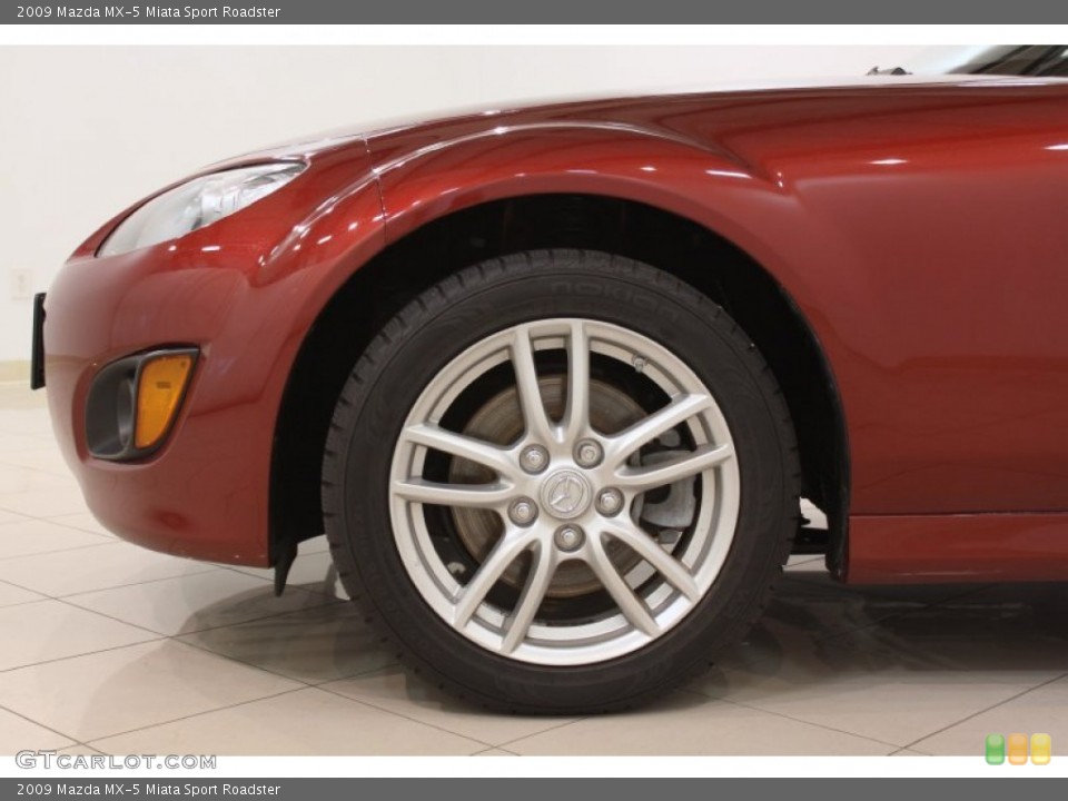 2009 Mazda MX-5 Miata Sport Roadster Wheel and Tire Photo #55400262